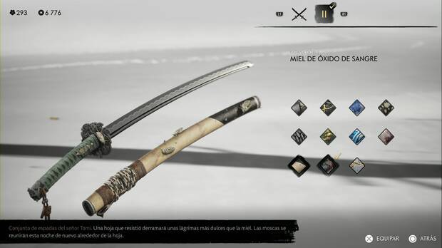 Ghost of Yotei - Conjuntos de armas, Miel de xido de sangre