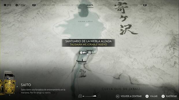 Ghost of Yotei - Santuarios de la Cordillera de Tokachi, ubicación del santuario de la niebla alzada