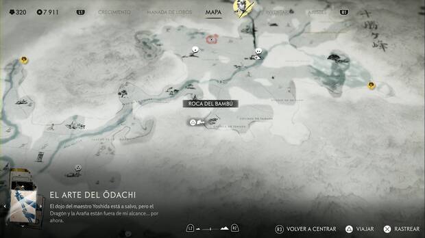 Ghost of Yotei - Altares de la reflexión en la Cordillera de Tokachi, ubicación del altar #7