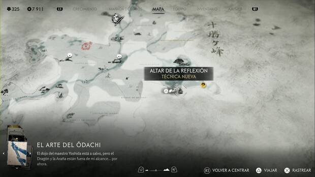 Ghost of Yotei - Altares de la reflexión en la Cordillera de Tokachi, ubicación del altar #6