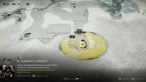 Ghost of Yotei - Mitos, El general de los lirios araña, ubicación de la zona de las tumbas