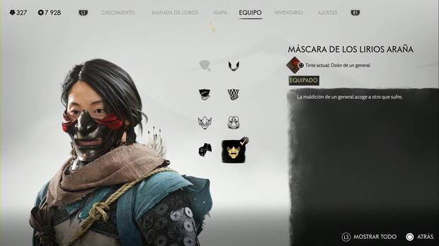 Ghost of Yotei - Mscaras, Mscara de los lirios araa