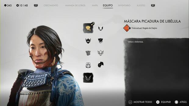 Ghost of Yotei - Mscaras, Mscara picadura de liblula