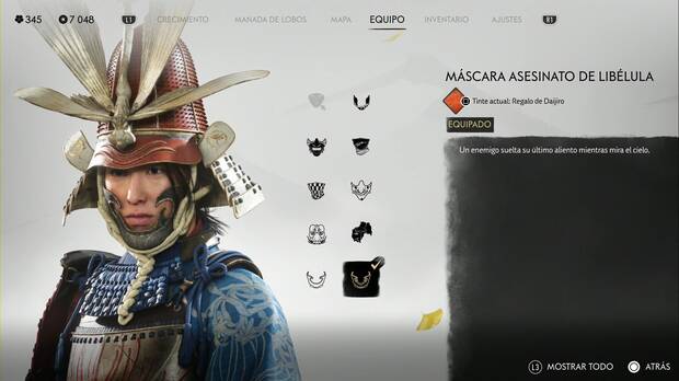 Ghost of Yotei - Mscaras, Mscara asesinato de liblula