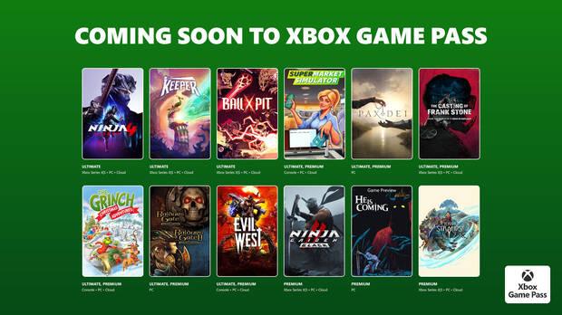 Nuevos juegos de Xbox Game Pass para octubre.