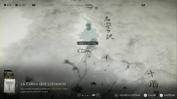 Ghost of Yotei - Regiones, Bosque de Nayoro, ubicación de la barca que te lleva al Bosque de Nayoro