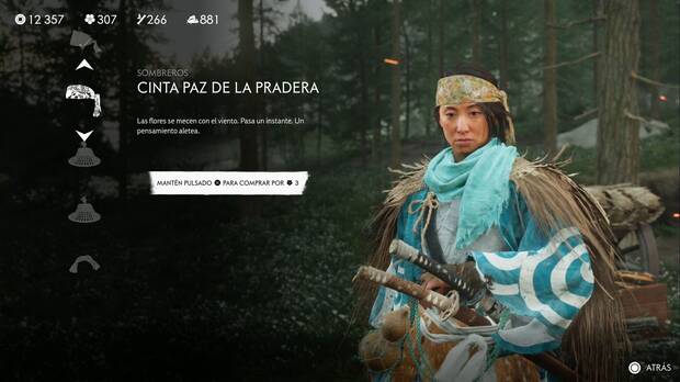 Ghost of Yotei - Cascos, Cinta paz de la pradera