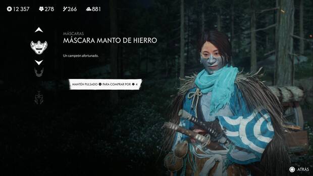 Ghost of Yotei -  Mscaras, Mscara manto de hierro