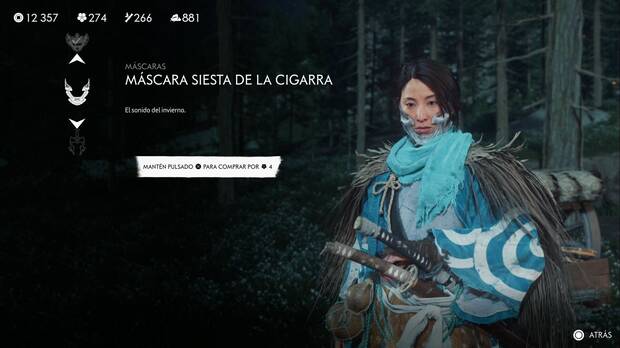 Ghost of Yotei -  Mscaras, Mscara siesta de la cigarra