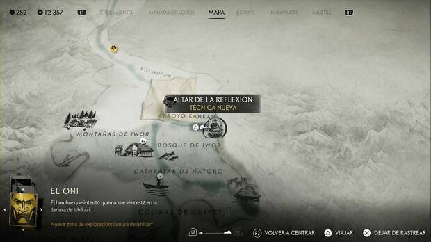 Ghost of Yotei - Altares de la reflexión en el Bosque de Nayoro, ubicación del altar #3