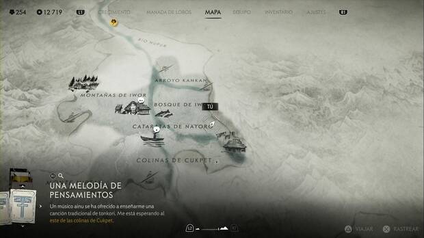 Ghost of Yotei - Hallazgos ainu en el Bosque de Nayoro, ubicacin del Newsar-kamuy