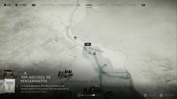 Ghost of Yotei - Hallazgos ainu en el Bosque de Nayoro, ubicacin del Marek