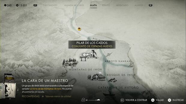 Ghost of Yotei - Pilares de los cados en el Bosque de Nayoro, ubicacin del pilar #1