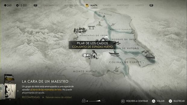 Ghost of Yotei - Pilares de los cados en el Bosque de Nayoro, ubicacin del pilar #2