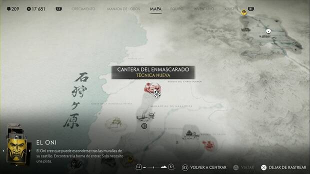 Ghost of Yotei - Campamentos de los Seis en la Llanura de Ishikari, ubicación del campamento Cantera del enmascarado