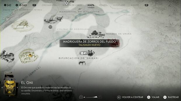 Ghost of Yotei - Madrigueras de zorros en la Llanura de Ishikari, ubicación de la madriguera Fuego