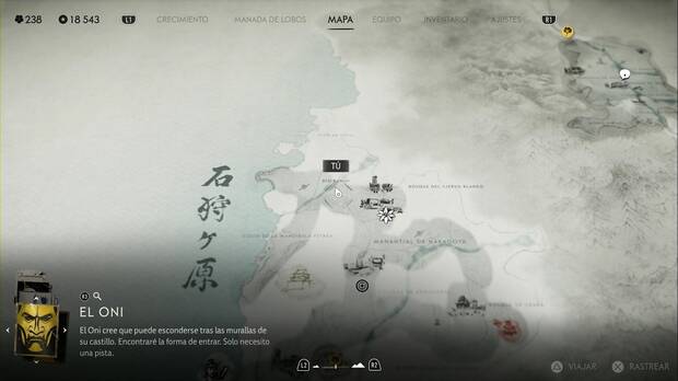 Ghost of Yotei - Lugares especiales en la Llanura de Ishikari, ubicación del lugar especial Oeste de la Cantera del Enmascarado