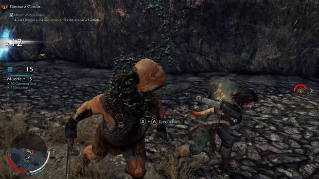 A Sombras de Mordor se le notan los años, pero las animaciones de combate y las ejecuciones son vistosas.