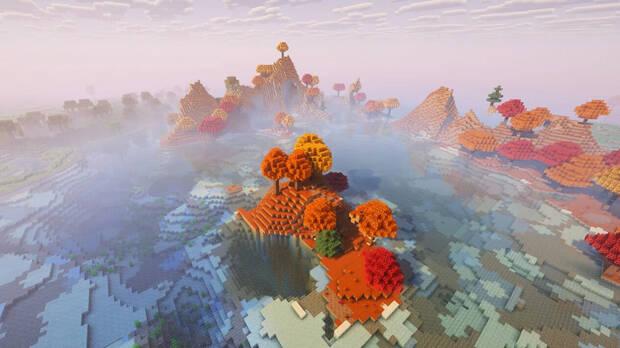 Mejores semillas de Minecraft - Otoño oceánico