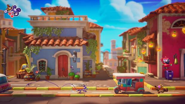 Esta entrega se puede jugar en modo cooperativo local e incluso hay minijuegos competitivos.