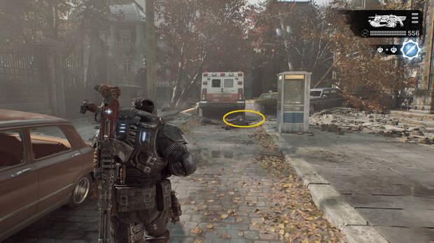Gears of War: E-Day - Ubicacin del coleccionable del acto 4 Chapas de la CGO de la especialista Mei Aoi