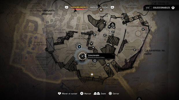 Gears of War: E-Day - Localizacin en el mapa del coleccionable del acto 4 Estatuilla de Roman Kalona