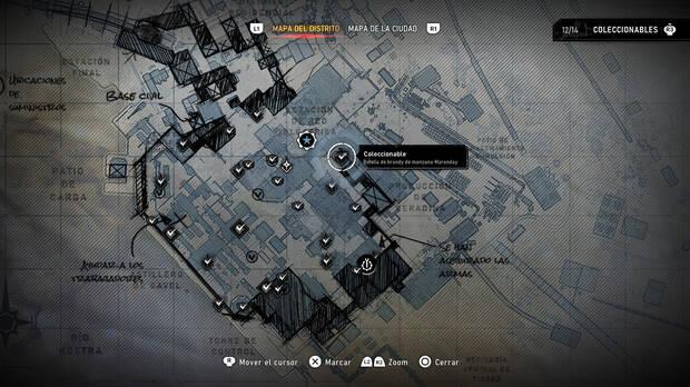 Gears of War: E-Day - Localizacin en el mapa del coleccionable del acto 4 Botella de brandy de manzana Maranday