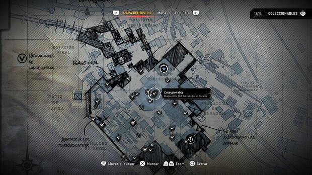 Gears of War: E-Day - Localizacin en el mapa del coleccionable del acto 4 Chapas de la CGO del cabo Goran Ducaine