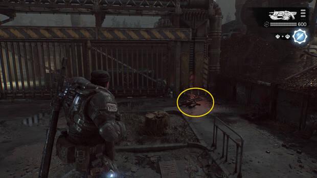 Gears of War: E-Day - Ubicacin del coleccionable del acto 4 Chapas de la CGO de la cabo Aniyah Musa