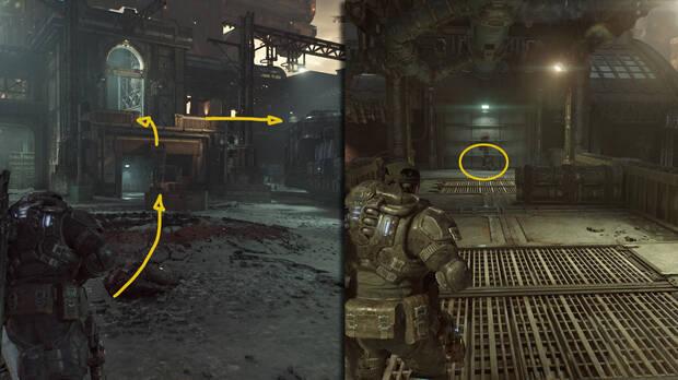 Gears of War: E-Day - Ubicacin del coleccionable del acto 4 Chapas de la CGO de la cabo Ava Wilson