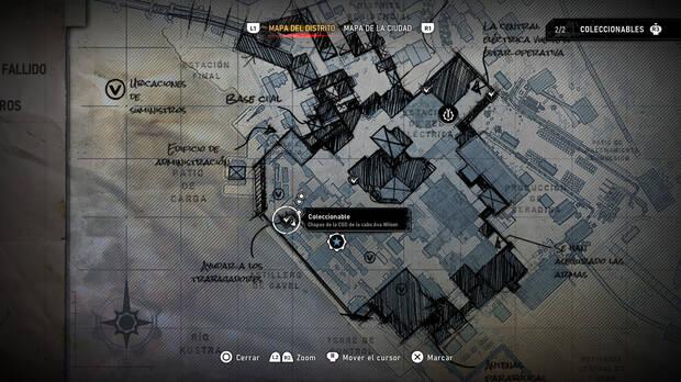 Gears of War: E-Day - Localizacin en el mapa del coleccionable del acto 4 Chapas de la CGO de la cabo Ava Wilson