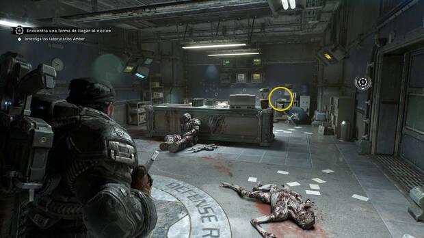 Gears of War: E-Day - Ubicacin del coleccionable del acto 4 Memorando para el Dr. Elliott