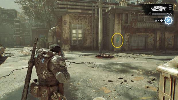 Gears of War: E-Day - Ubicacin del coleccionable del acto 4 Cartel de la Noche de Jvenes Artistas
