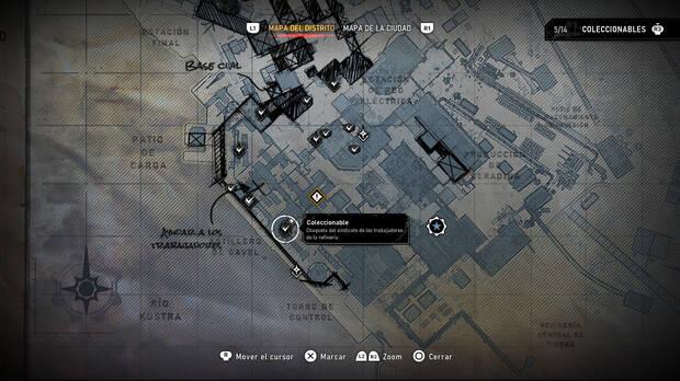 Gears of War: E-Day - Localizacin en el mapa del coleccionable del acto 4 Chaqueta del sindicato de los trabajadores de la refinera