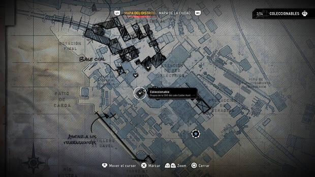 Gears of War: E-Day - Localizacin en el mapa del coleccionable del acto 4 Chapas de la CGO del cabo Calder Hunt