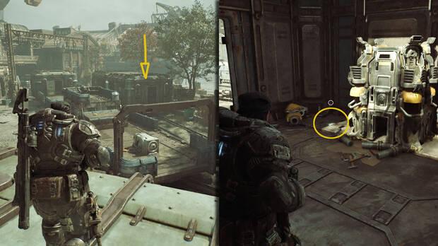 Gears of War: E-Day - Ubicacin del coleccionable del acto 4 Componente del R.I.G.