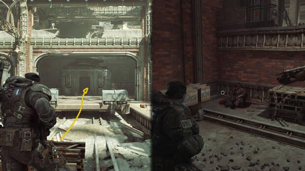 Gears of War: E-Day - Ubicacin del coleccionable del acto 4 Chapas de la CGO del teniente Jacob Palma
