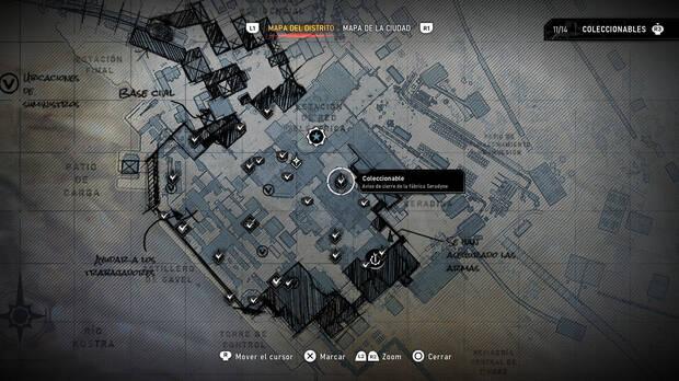 Gears of War: E-Day - Localizacin en el mapa del coleccionable del acto 4 Aviso de cierre de la fbrica Seradyne