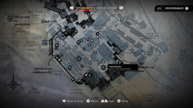 Gears of War: E-Day - Localizacin en el mapa del coleccionable del acto 4 Cabeza de robot JACK seccionada