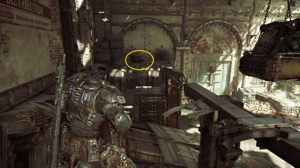 Gears of War: E-Day - Ubicacin del coleccionable del acto 4 Chapas de la CGO de la cabo Dalia Aydol