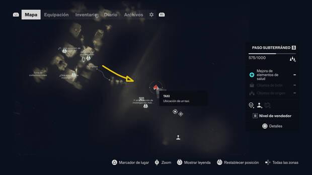 Control Resonant - Misión El último taxi - Localización en el mapa del taxi 06