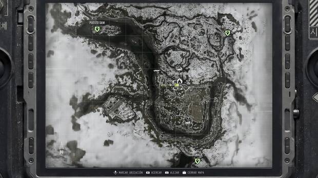 Call of Duty: Modern Warfare 4 - Localización en el mapa de la misión 10 del teclado del campamento base