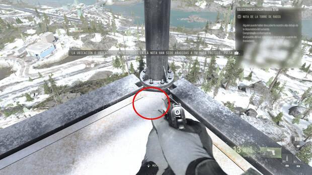 Call of Duty: Modern Warfare 4 - D�nde encontrar la nota coleccionable Nota de la torre de radio en la misi�n 10 Atrapados