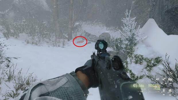 Call of Duty: Modern Warfare 4 - D�nde encontrar la nota coleccionable Nota del soldado muerto en el acantilado en la misi�n 10 Atrapados