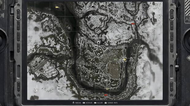 Call of Duty: Modern Warfare 4 - Localización en el mapa de la misión 10 Atrapados de la caja de suministros amarilla 10