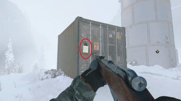 Call of Duty: Modern Warfare 4 - D�nde encontrar la nota coleccionable Nota del teclado de la colina al sur de la estaci�n de interferencias en la misi�n 10 Atrapados