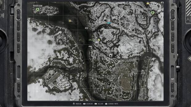 Call of Duty: Modern Warfare 4 - Localizaci�n en el mapa de la misi�n 10 Atrapados de la nota coleccionable Nota del cobertizo cerca del centro