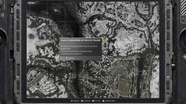 Call of Duty: Modern Warfare 4 - Localización en el mapa de la misión 10 del teclado numérico de Teclado del acantilado cerca del campamento base