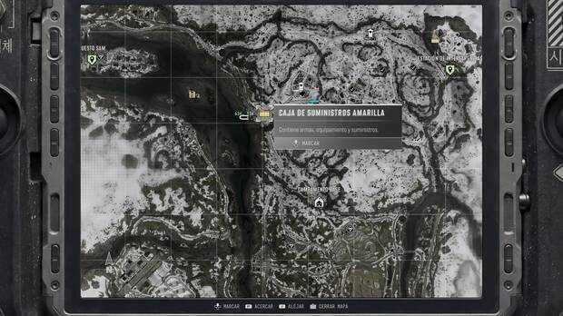 Call of Duty: Modern Warfare 4 - Localización en el mapa de la misión 10 del teclado numérico de Teclado del cartel grande