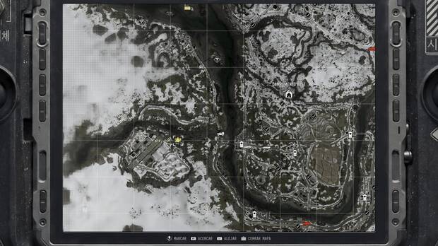 Call of Duty: Modern Warfare 4 - Localizacin en el mapa de la misin 10 Atrapados de la nota coleccionable Nota del bnker oculto de la isla